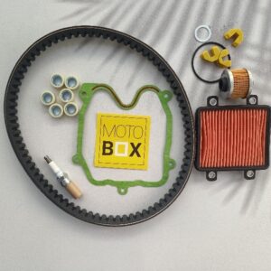 PEUGEOT SATALIS BAKIM SETİ (KAYIŞ -BAGA-BUJİ-KAPAK CONTA-YAĞ FİLTRE-VARYATÖR TIRNAK -HAVA FİLTRE)